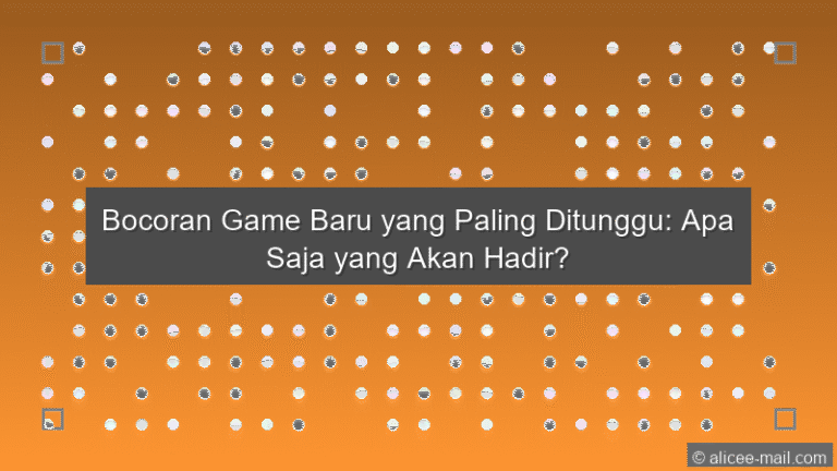 Bocoran Game Baru