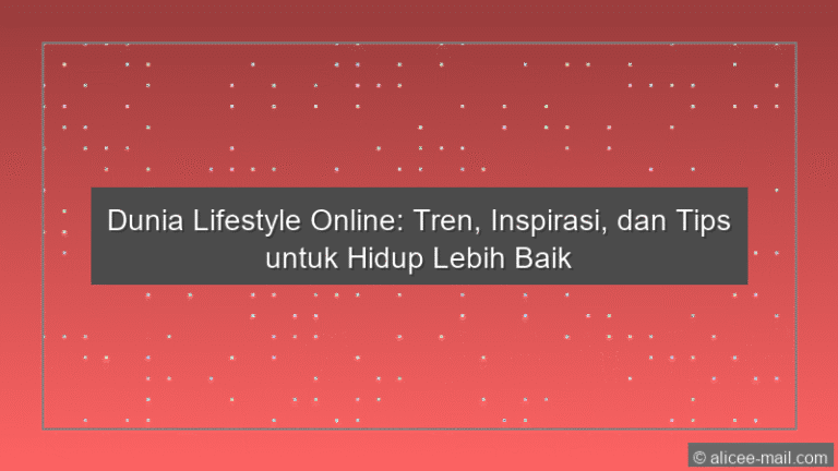 Dunia Lifestyle Online