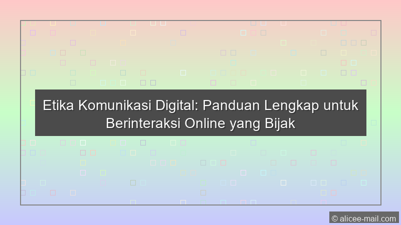 Etika Komunikasi Digital