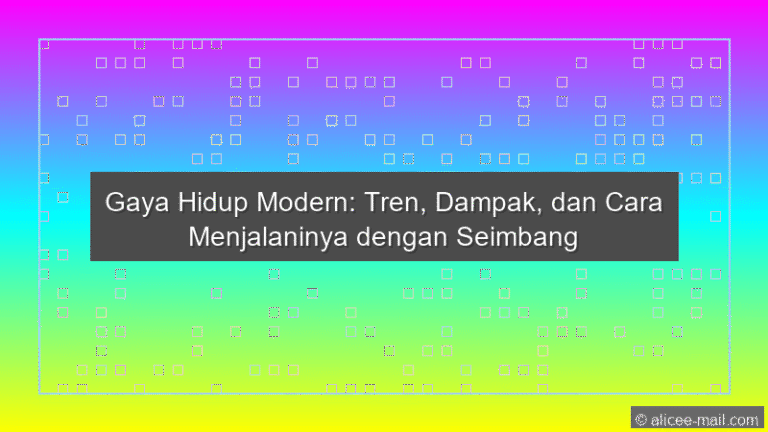 Gaya Hidup Modern