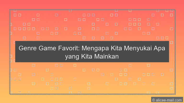 Genre Game Favorit