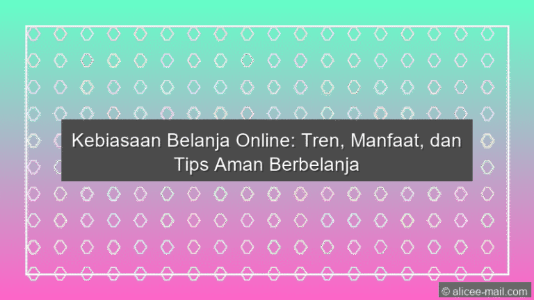 Kebiasaan Belanja Online