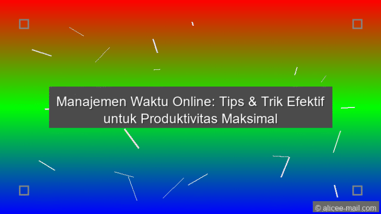 Manajemen Waktu Online