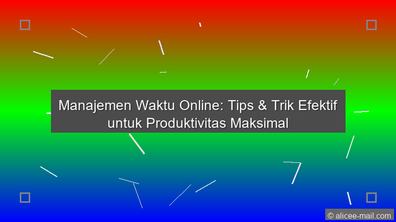 Manajemen Waktu Online