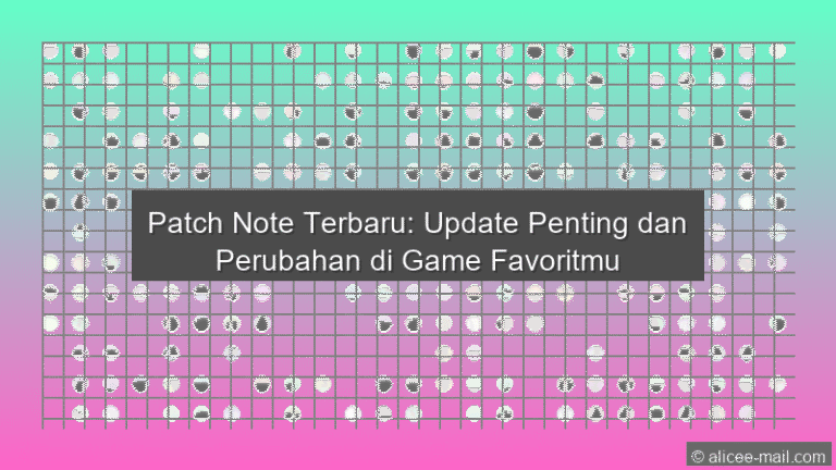 Patch Note Terbaru