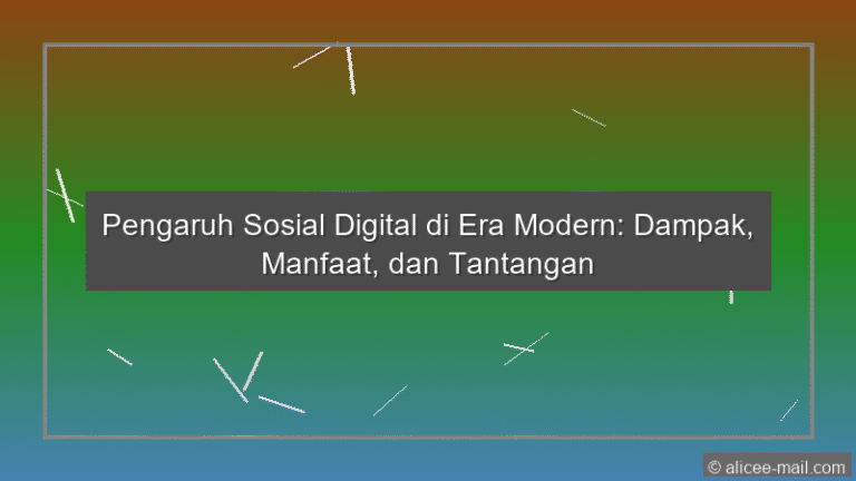Pengaruh Sosial Digital