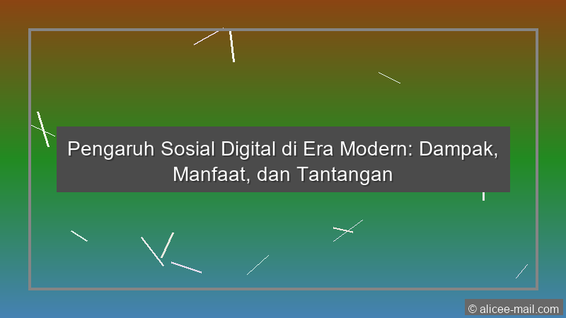 Pengaruh Sosial Digital