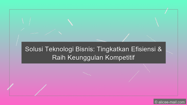 Solusi Teknologi Bisnis