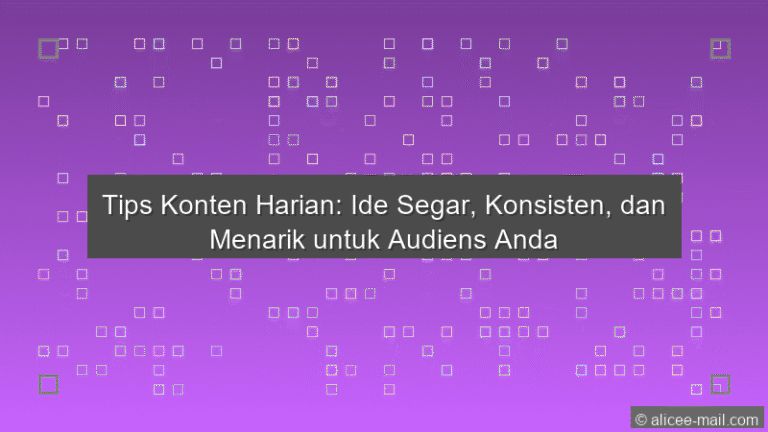 Tips Konten Harian