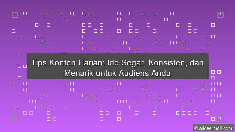 Tips Konten Harian