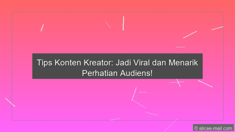 Tips Konten Kreator
