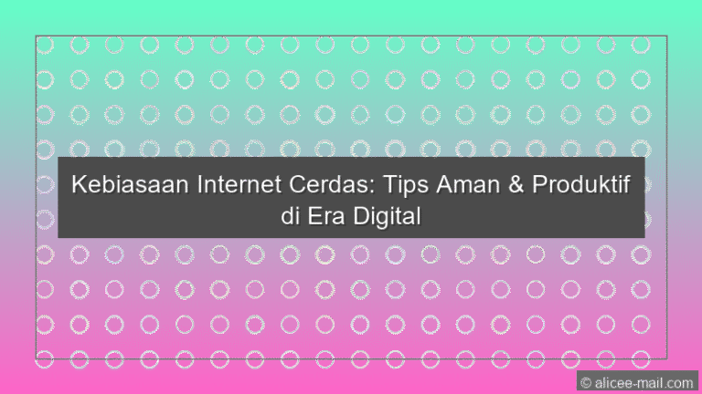 Kebiasaan Internet Cerdas