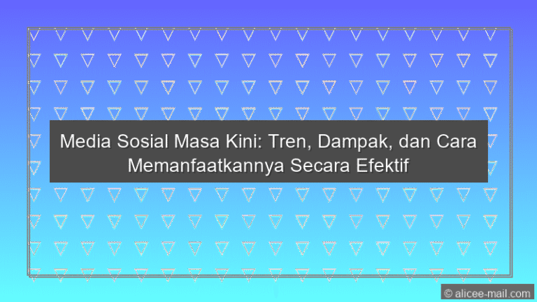 Media Sosial Masa Kini