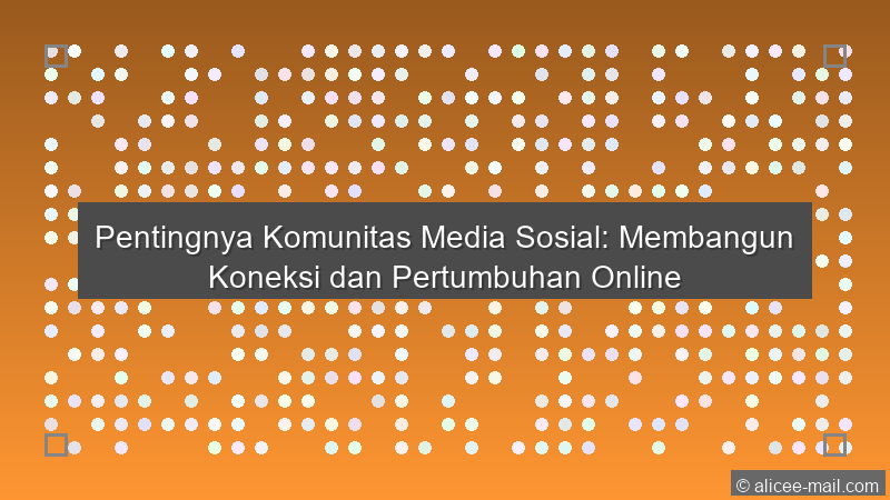 Komunitas Media Sosial