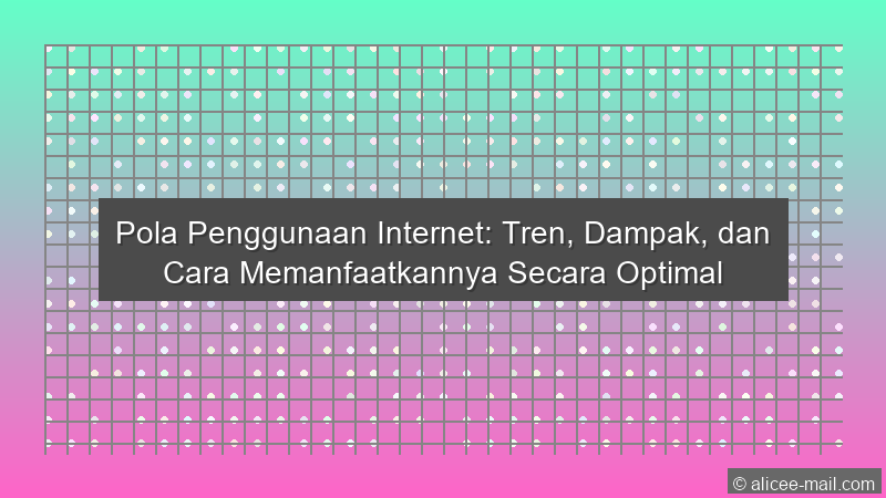 Pola Penggunaan Internet