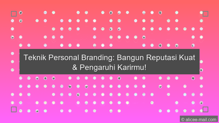 Teknik Personal Branding