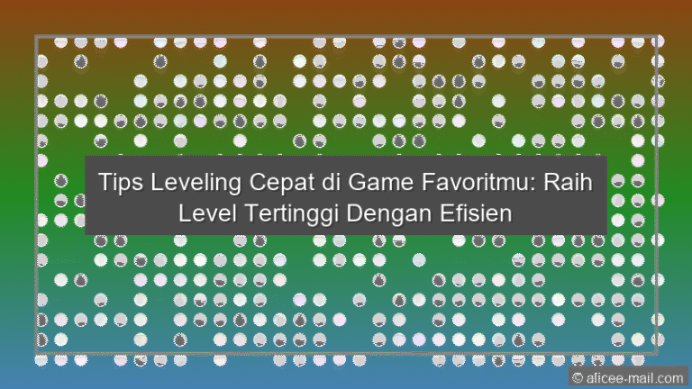 Tips Leveling Cepat