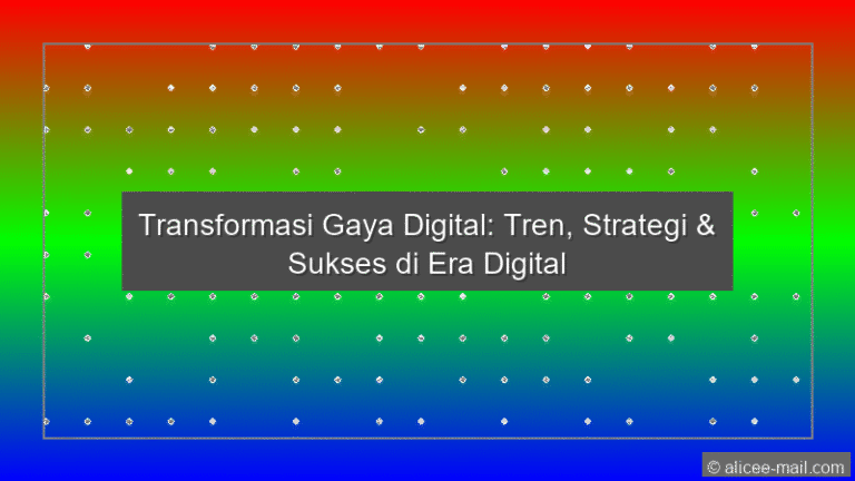 Transformasi Gaya Digital